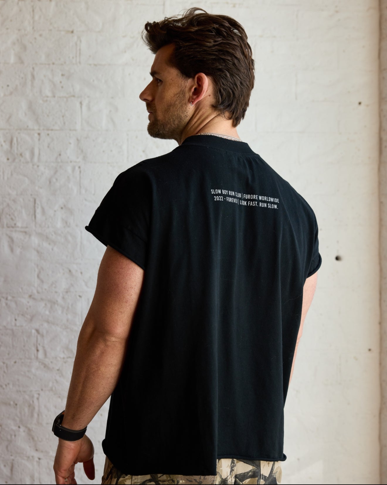 FEWRAW SLOW TEE: BLACK