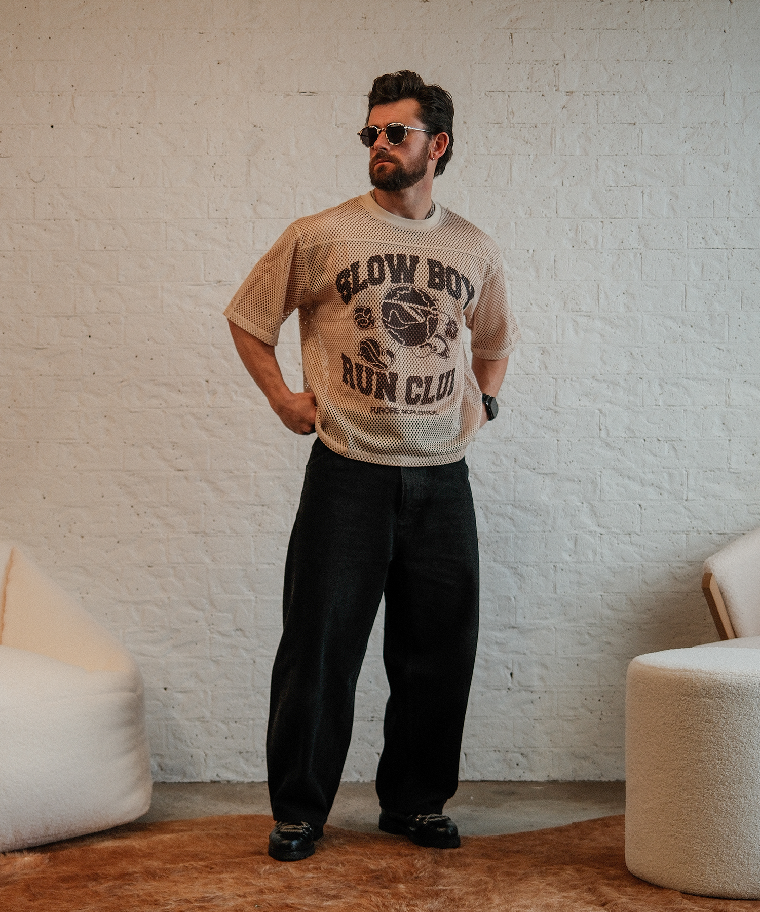 SBRC MESH TEE: CAMEL (pre-order)