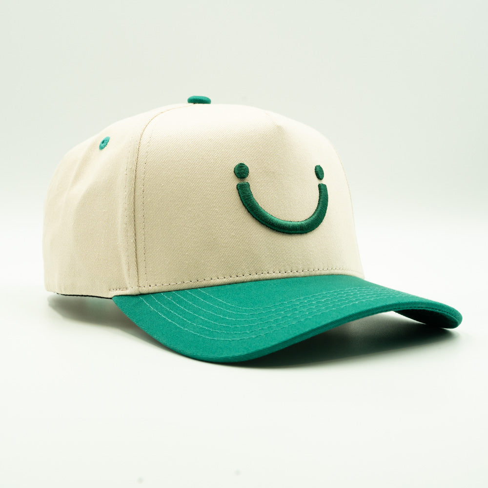 Two Tone Cap - Green/Neutral