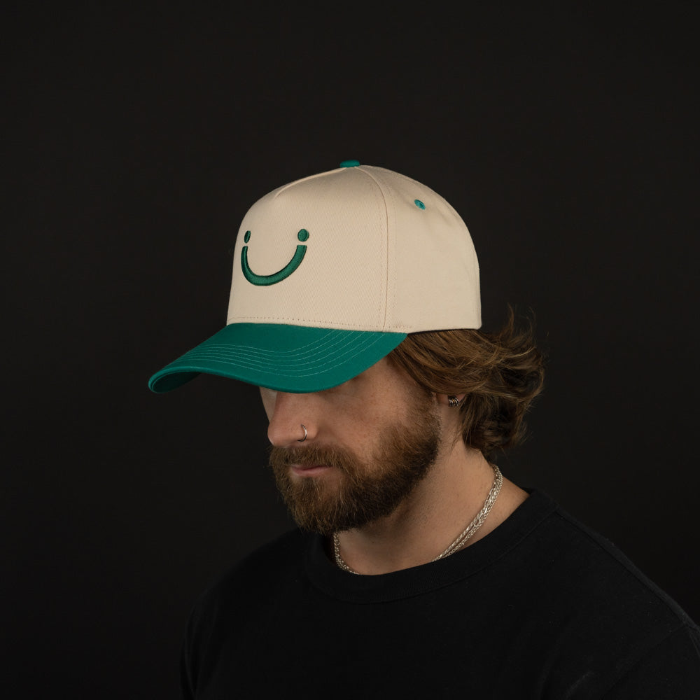 Two Tone Cap - Green/Neutral